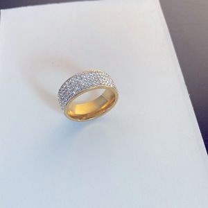 Crystal band ring